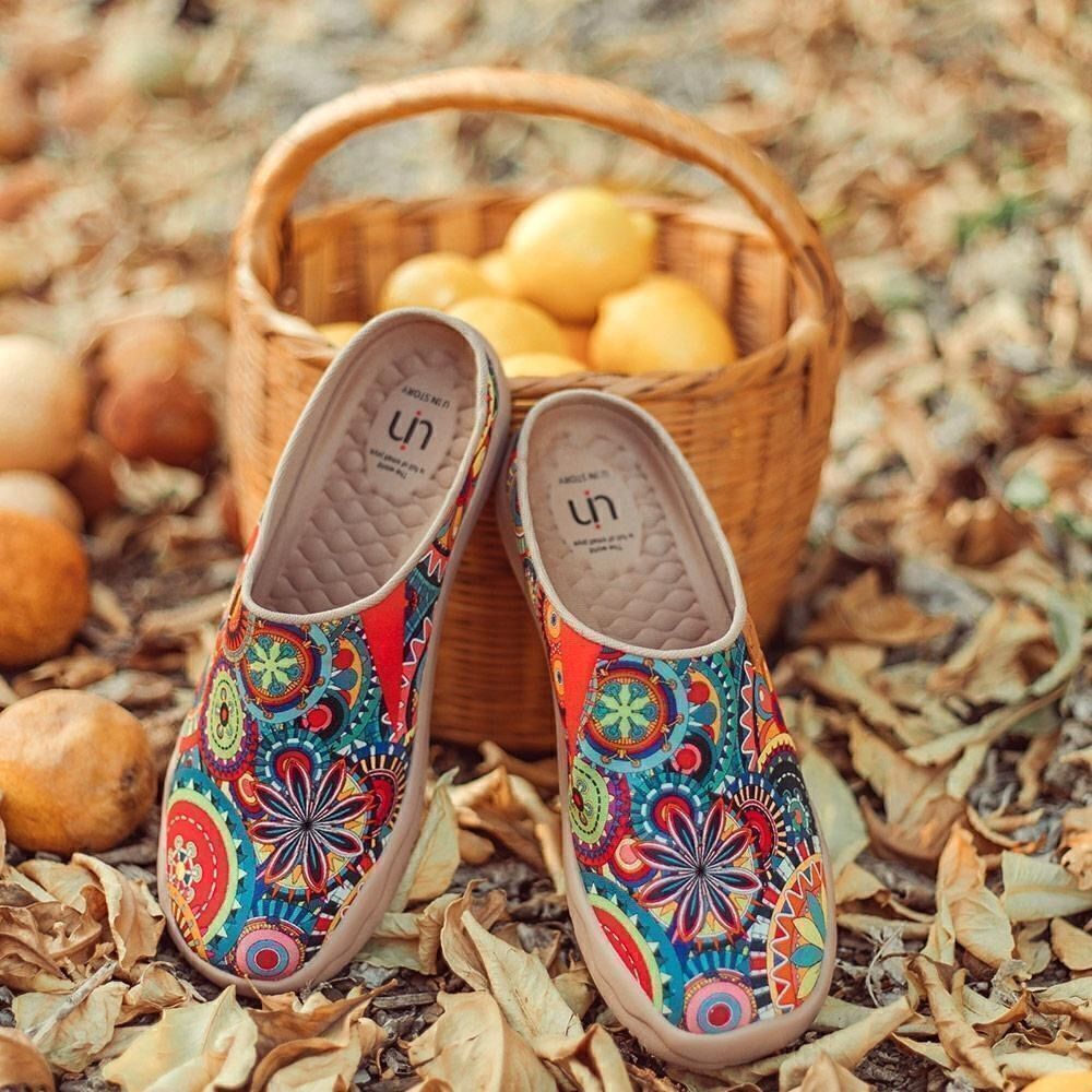 UIN Women's Mules Comfort Travel Shoes Casual Slippers Slip On (Blossom Slipper) - Picture 5 of 7